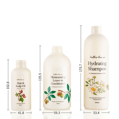 500ml 300ml 250ml 100ml PET Plastic Bottles Custom Made Free Sample