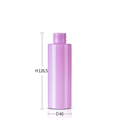 Cylindrical Body Lotion Pink Bottle 120ml For Personal Care Products