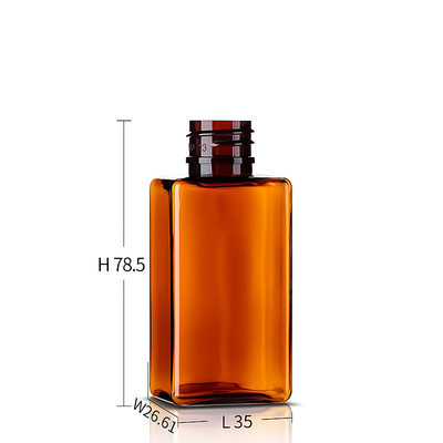 Brown Portable Recycle Lotion Bottles 50ml For Skin Care Serum