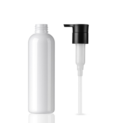 White 6.7 Oz Body Lotion Bottle 200ml Eco Friendly With Press Pump