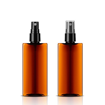 Square Brown Plastic Spray Bottles 100ML For Cosmetic Water Free Sample