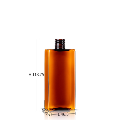 Square Brown Plastic Spray Bottles 100ML For Cosmetic Water Free Sample