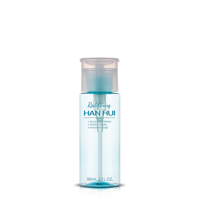 Cylinder Plastic Cosmetic Bottles 3 OZ 90ML For Makeup Remover