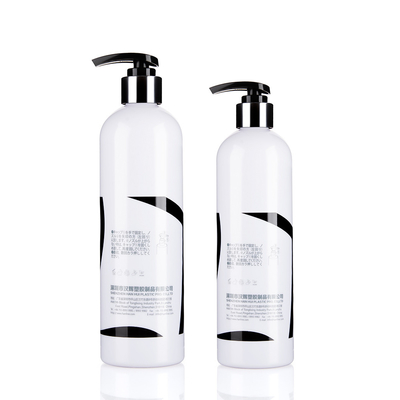 Customized Hair Care Containers 14 OZ 10 Oz Plastic Pump Bottles