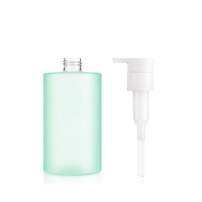 Cylindrical Plastic Shampoo Bottles 350ML  Matte Oil Painting Empty Pump Bottles
