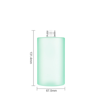 Cylindrical Plastic Shampoo Bottles 350ML  Matte Oil Painting Empty Pump Bottles