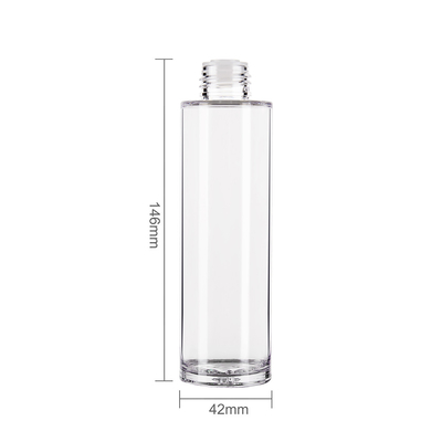 4 OZ Heavy Wall Plastic Cosmetic Containers , PET Cosmetic Bottle Packaging With Lids