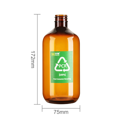 520ml Big Capacity Clear Empty Bottle With Transparent Pump Dispenser