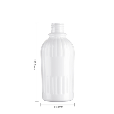 Engraving Logo Transparent Cosmetic Bottle 250ml PET Plastic Bottles With Flip Top Cap