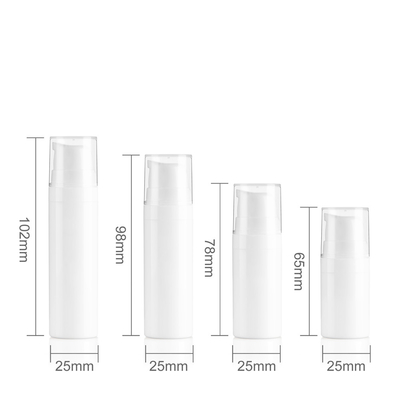 Round Mini Lotion Airless Pump Bottle 10ml 20ML For Baby Face Cream