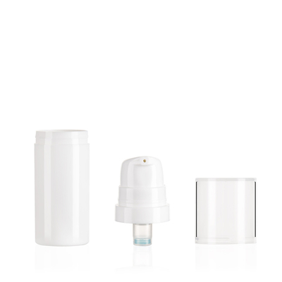 Round Mini Lotion Airless Pump Bottle 10ml 20ML For Baby Face Cream