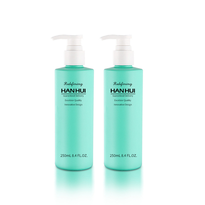 250 ML PET Bottle Matte Finish Hair Care Containers Cylinder With Pump