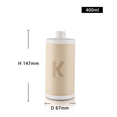 Empty Hair Care Containers Eco Friendly RPET PET Plastic Bottle 400ml
