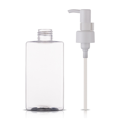 200ml Square Plastic PET Cosmetic Bottles With 24/410 Neck Size For body Oil