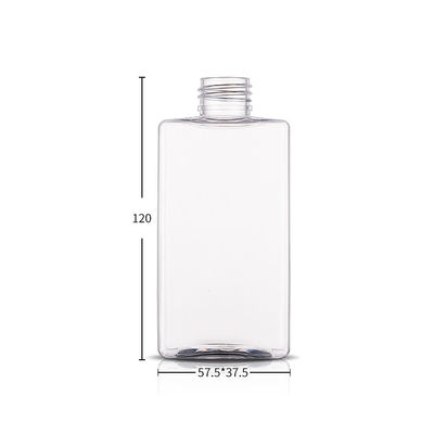 200ml Square Plastic PET Cosmetic Bottles With 24/410 Neck Size For body Oil