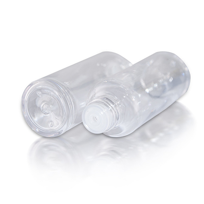 120ML Clear Thick Wall Cosmetic Plastic Bottles Container With Double Layer Cap