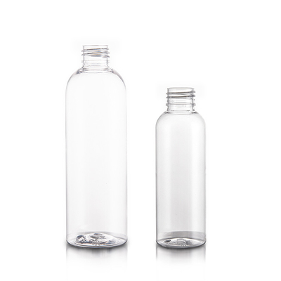 120ML 250ML Boston Round Empty Cosmetic Plastic Bottle With Flip Cap