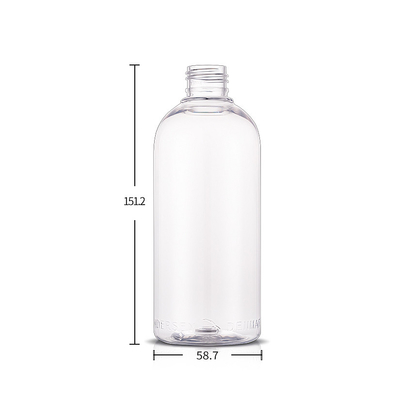 Recyclable 10 OZ Boston Round PET Plastic Bottle Cosmetic For Body Lotion