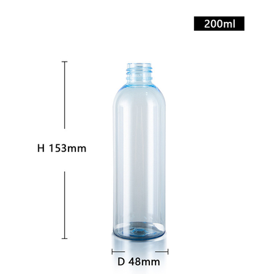 Eco-friendly Cosmetic Plastic Bottle Packaging 200ml With Flip Top Cap