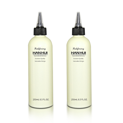 Eco-Friendly PET PCR Plastic Hair Care Containers Bottle 250ml With Screw Top Cap