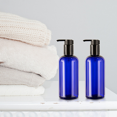 Custom Blue Color Hair Care Bottles Containers 300ml With Lotion Dispenser