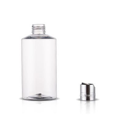 9 OZ Capacity Clear Plastic Lotion Bottle With Disc Cap 24/410 Neck Size