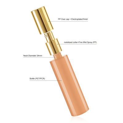 Stylish Plastic Spray Bottles 120ml/4OZ Heavy Wall Packaging for Skin Care