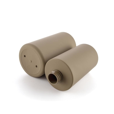 Brown Color Painting Finished Plastic Bottle With Dispenser Pump For Shampoo Conditioner