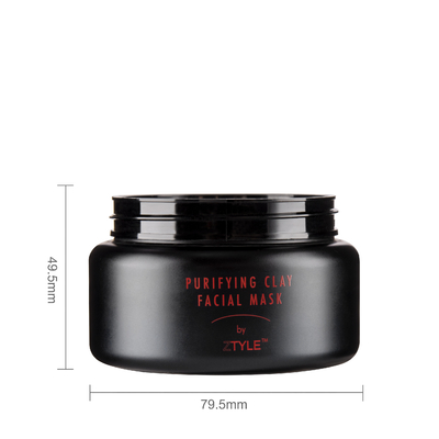 150ML Luxury Black Cosmetic Wide Mouth Plastic Jars For Facial Cream With Logo Artwork
