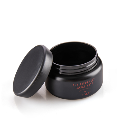 150ML Luxury Black Cosmetic Wide Mouth Plastic Jars For Facial Cream With Logo Artwork