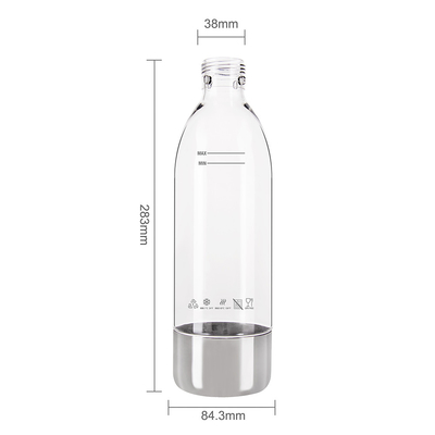Silk Screen Printing Logo Stainless Steel Soda Maker Bottle 20 000 PCS Supply Ability