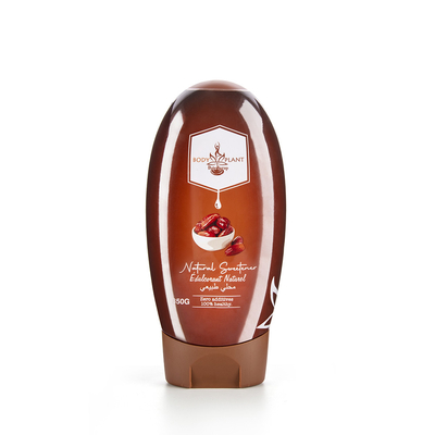 350ML Upside Down Oval Squeeze Bottle With Flip Lid For HDPE Cream Shampoo