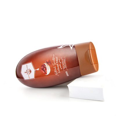 350ML Upside Down Oval Squeeze Bottle With Flip Lid For HDPE Cream Shampoo