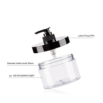 300ml 10 OZ Plastic Wide Mouth Jars Soap Dispenser Jars For Hand Soap