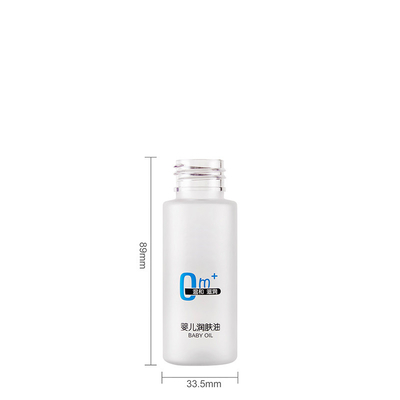 Cylindrical 50ML Portable Travel Size PET Lotion Bottle with Pump and Over Cap