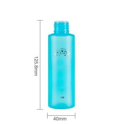 Round Shape 4 Oz Plastic Cosmetic Bottles For Personal Care Packaging Container