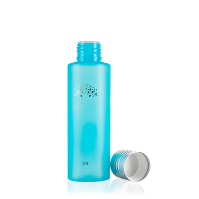 Round Shape 4 Oz Plastic Cosmetic Bottles For Personal Care Packaging Container