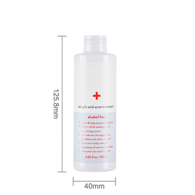 4 Oz Plastic Cosmetic Bottles Pet Cylinder For Moisture Water Essence Lotion