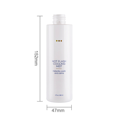 Custom Color Cylinder 200ml Cosmetic Bottle Plastic PET PCR For Emollient Water
