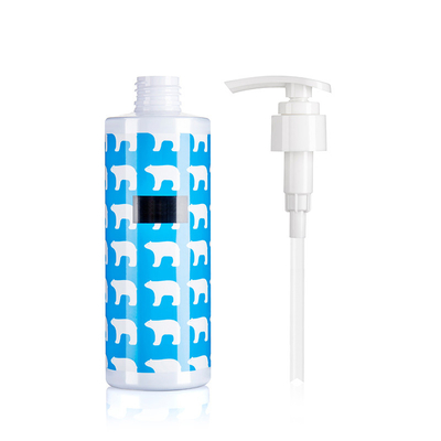 Shrink Label Decorative Plastic Shampoo Bottles 250ML Long Slim Round Bottle