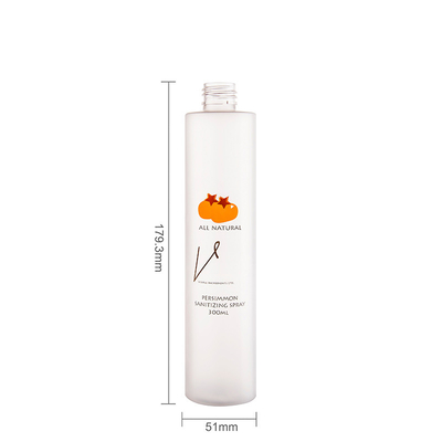 Long Slim Round Plastic Spray Bottles 300ml With Trigger Pump Screen Print Logo