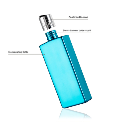 Metal Color Painting Plastic Cosmetic Bottles 200ML With Aluminium Disc Cap