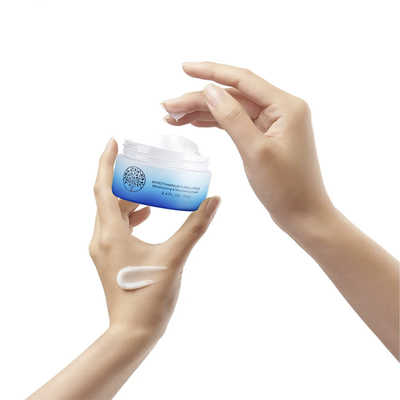 80ML White Color Wide Mouth Plastic Jars  Painting Oil matte For Facial Cream