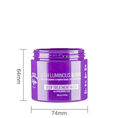 200ML Clear PET Plastic Jars With Wood-Tone Color Screw Cap