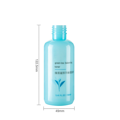 160ml Solid Blue Color Bottles Boston Round Bottle With Wheat Colour Screw Cap