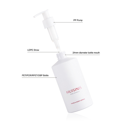 10 OZ Body Lotion Bottle 300ml White Cosmetic Bottles With Left Right Lock Pump