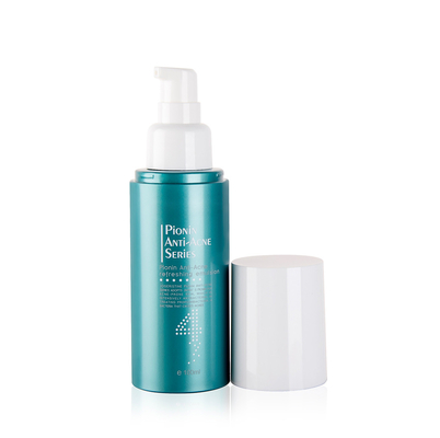 Plastic PET Cylindrical Lotion Pump Bottle 100ML Eco-Friendly With Over Cap