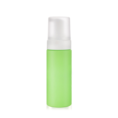 150ml Youthful Green Plastic Foam Bottle Blue Printing Logo With White Foam Pump