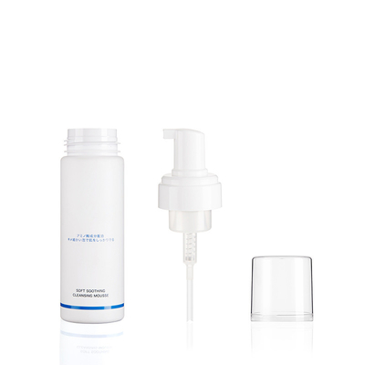 180ml Oem Cosmetic Foam Pump Bottles Pet Plastic Bottle With Cleaning Brush