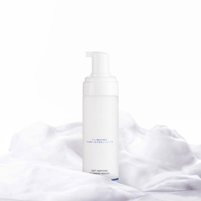 180ml Oem Cosmetic Foam Pump Bottles Pet Plastic Bottle With Cleaning Brush